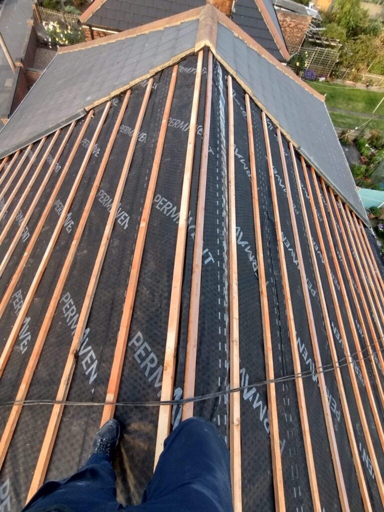During Roofing Work Image