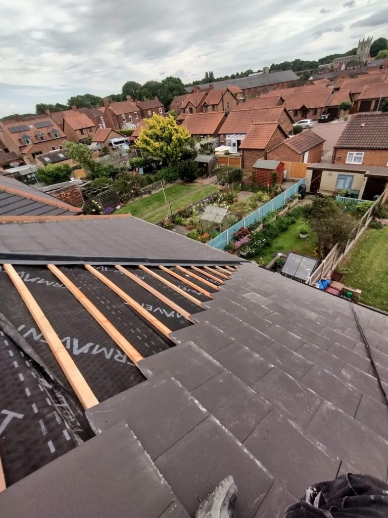 During Roofing Work Image