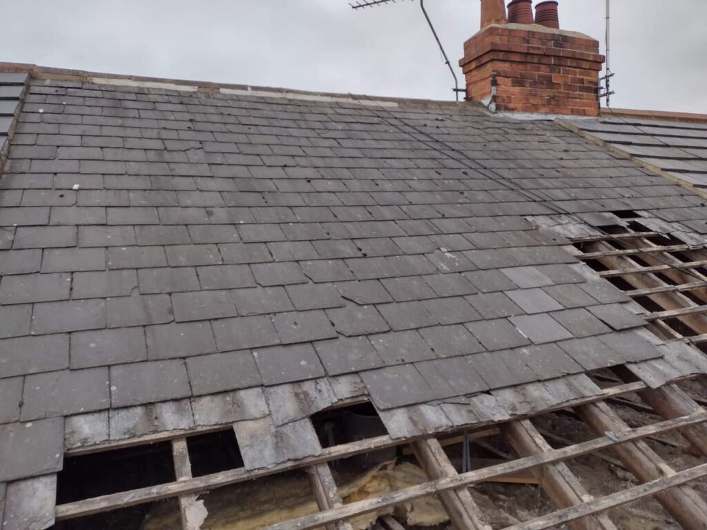 During Roofing Work Image