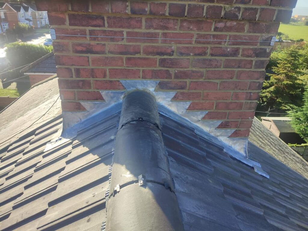 Close up of Roof Work
